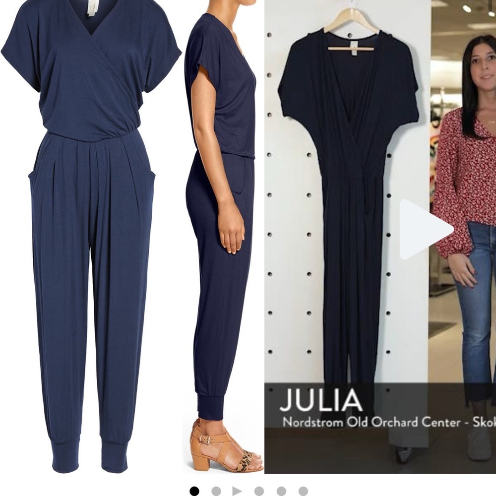 Navy blue jumpsuit